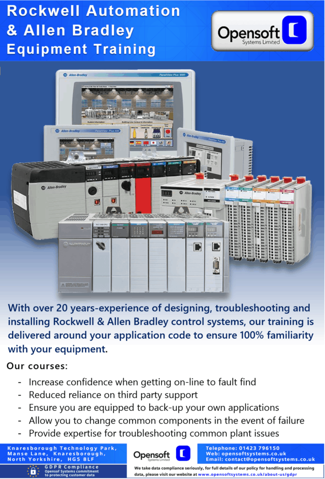 Rockwell Automation & Allen Bradley PLC Training - Opensoft Systems Ltd